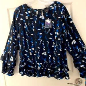 Navy blue blouse P13